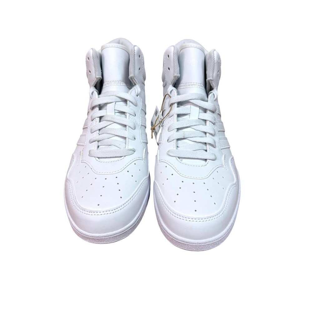 Adidas Hoops 4.0 White on White Men's Mid Court Basketball shoes 9.5m 10.5w